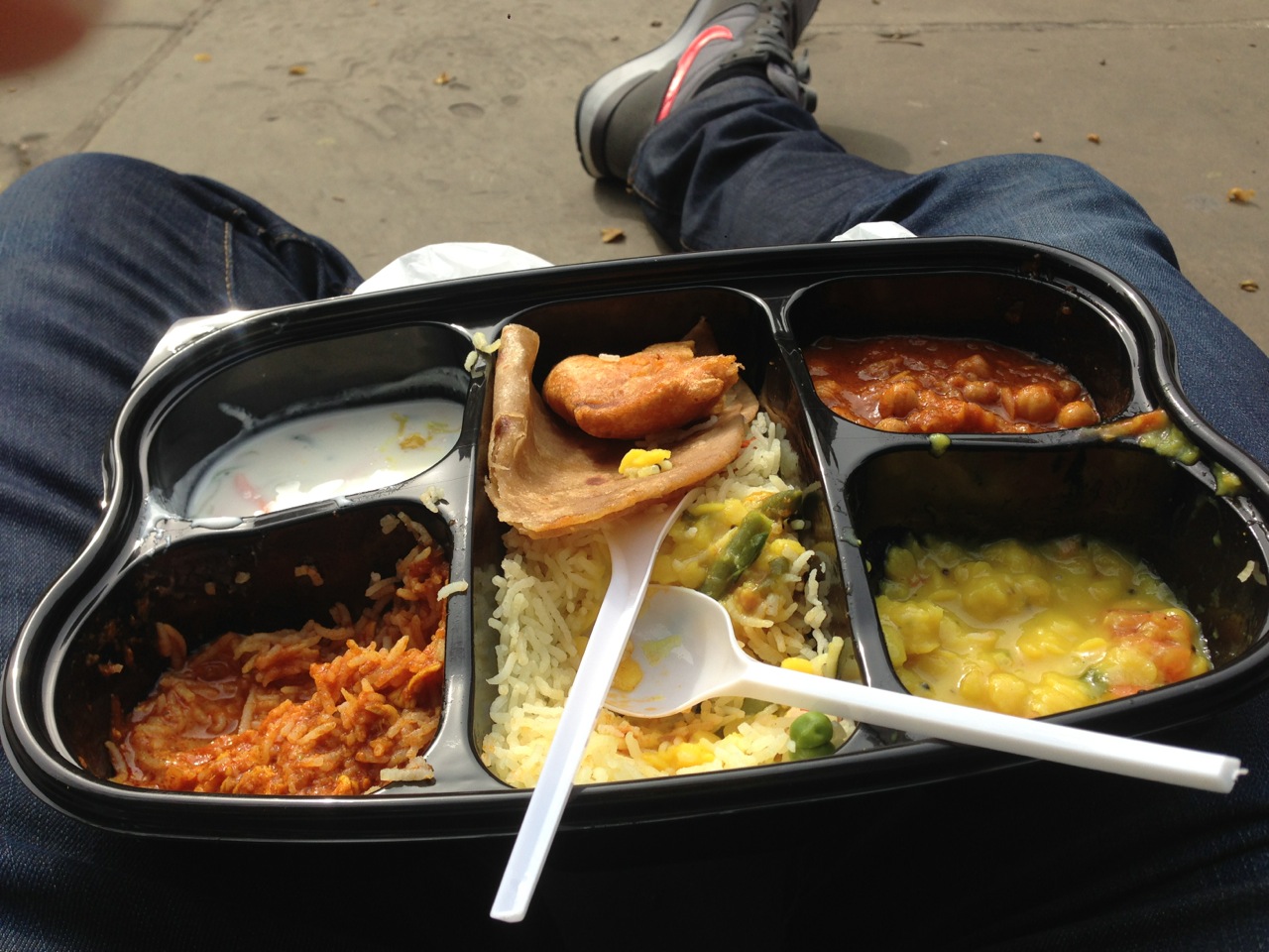 Street lunch in London