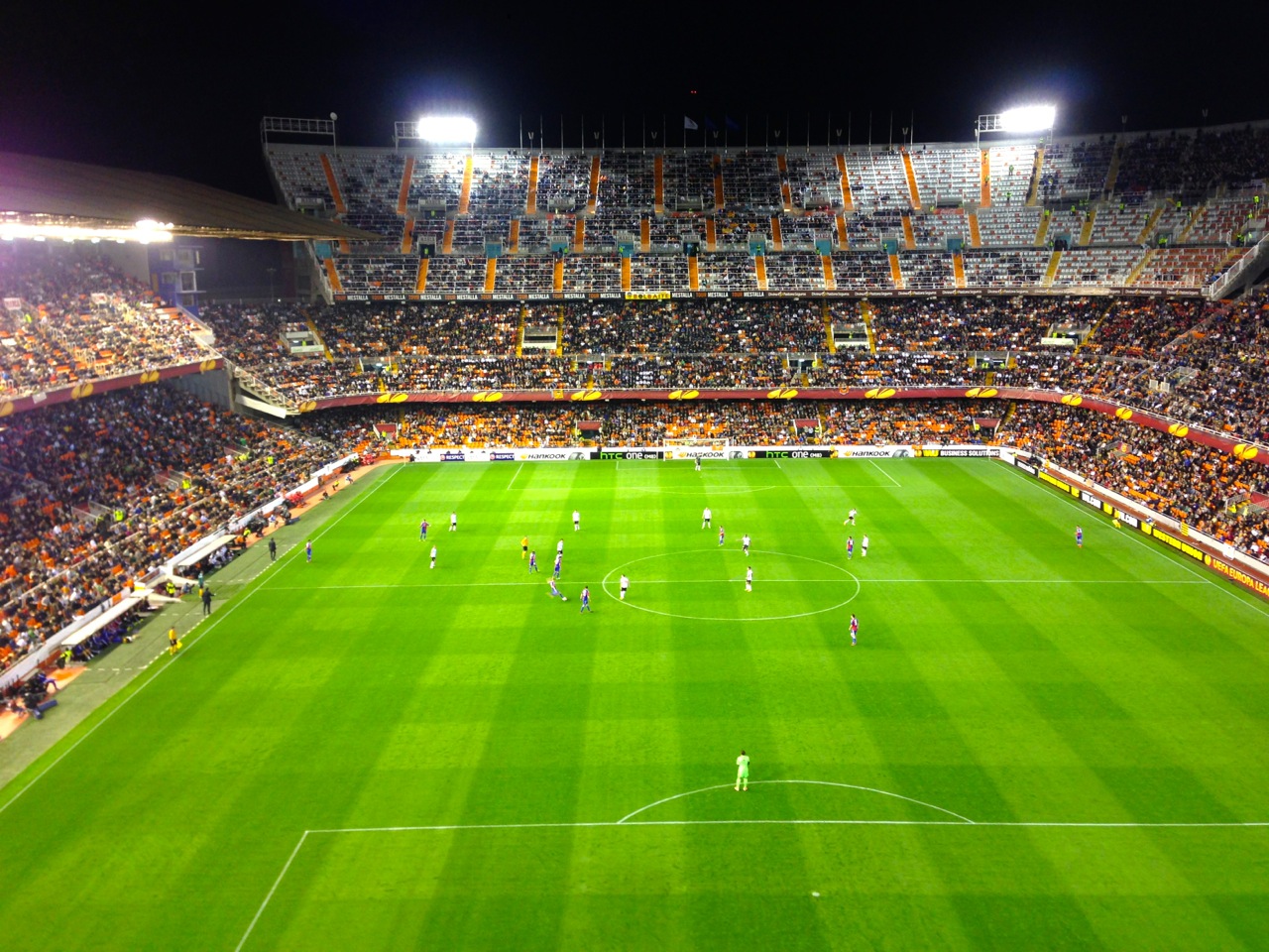 First live football match of my life, Mestalla stadium, Valencia