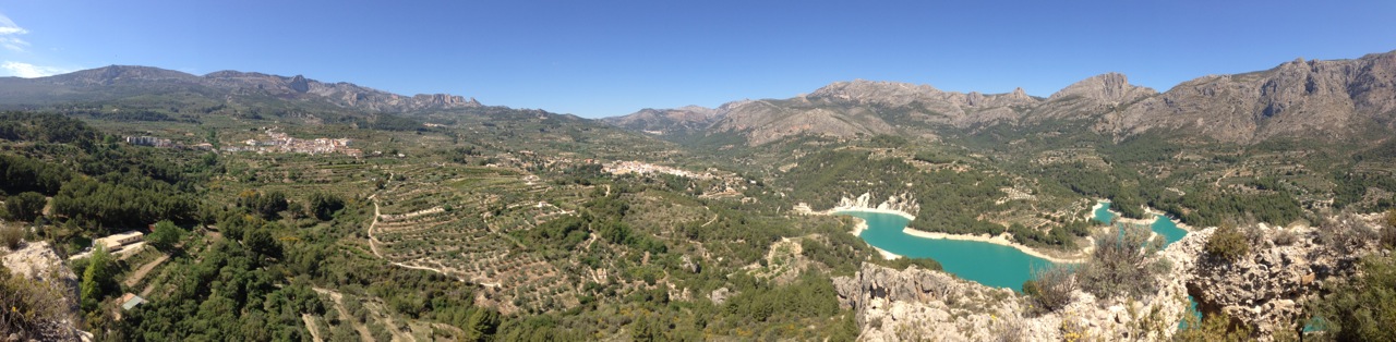 View from top of the tower walls