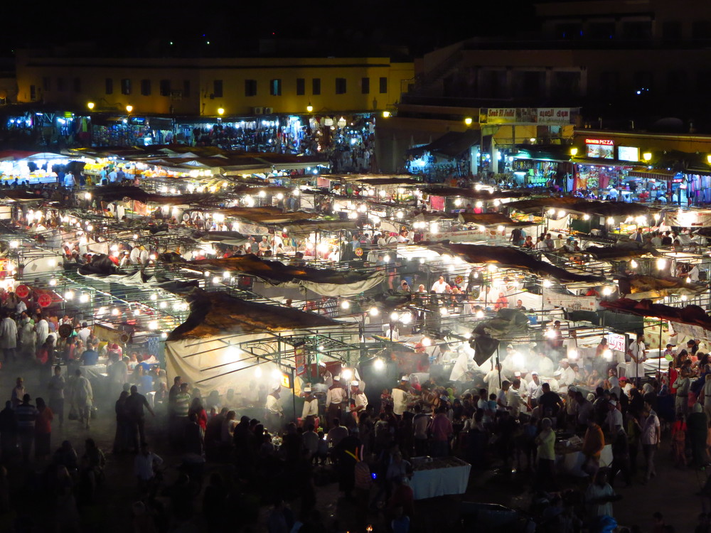 Jemaa el-Fnaa, Marrakesh by night