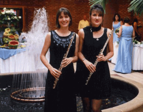 Flute duo at reception