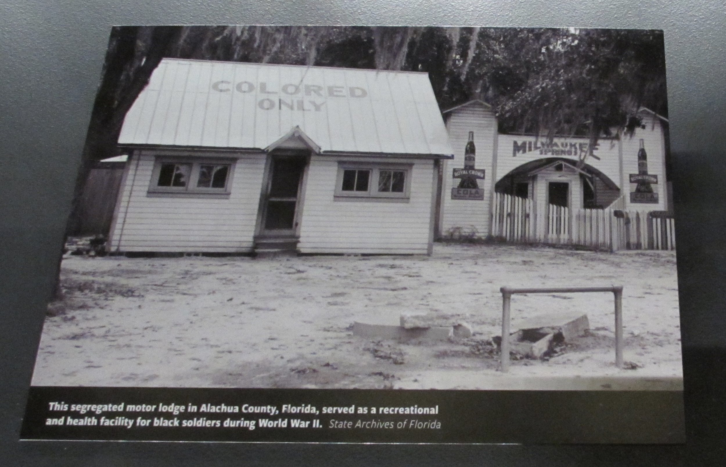 "This segregated motor lodge ... served as a recreational and health facility for black soldiers during World War II."