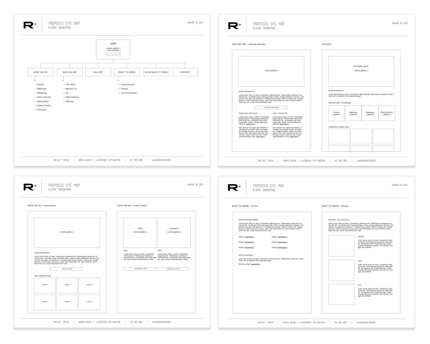 Role: Web Design, Wireframes, Content Creation Platform: Squarespace View wireframes > View website >