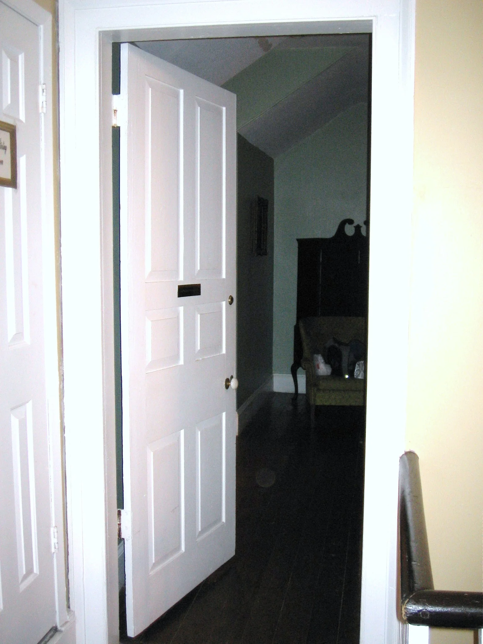 We slept in this room