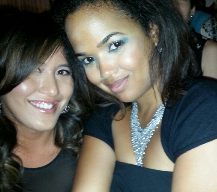 Me and Nicole, who looked FAB in her little black dress.