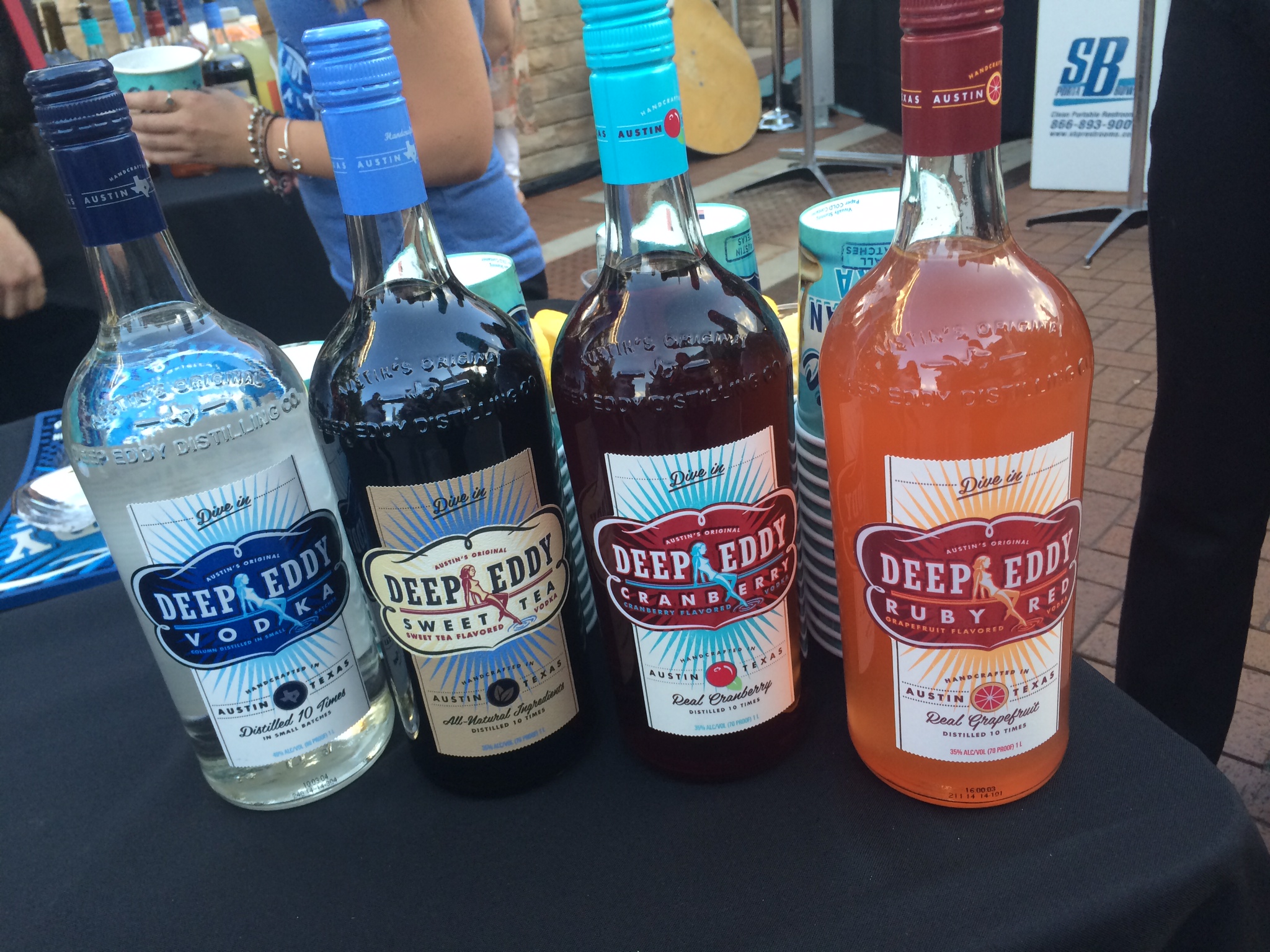 Sweet Tea vodka that tastes just like sweet tea. Makes a killer Arnold Palmer. Everyone else couldn't get enough of the Real Grapefruit version.