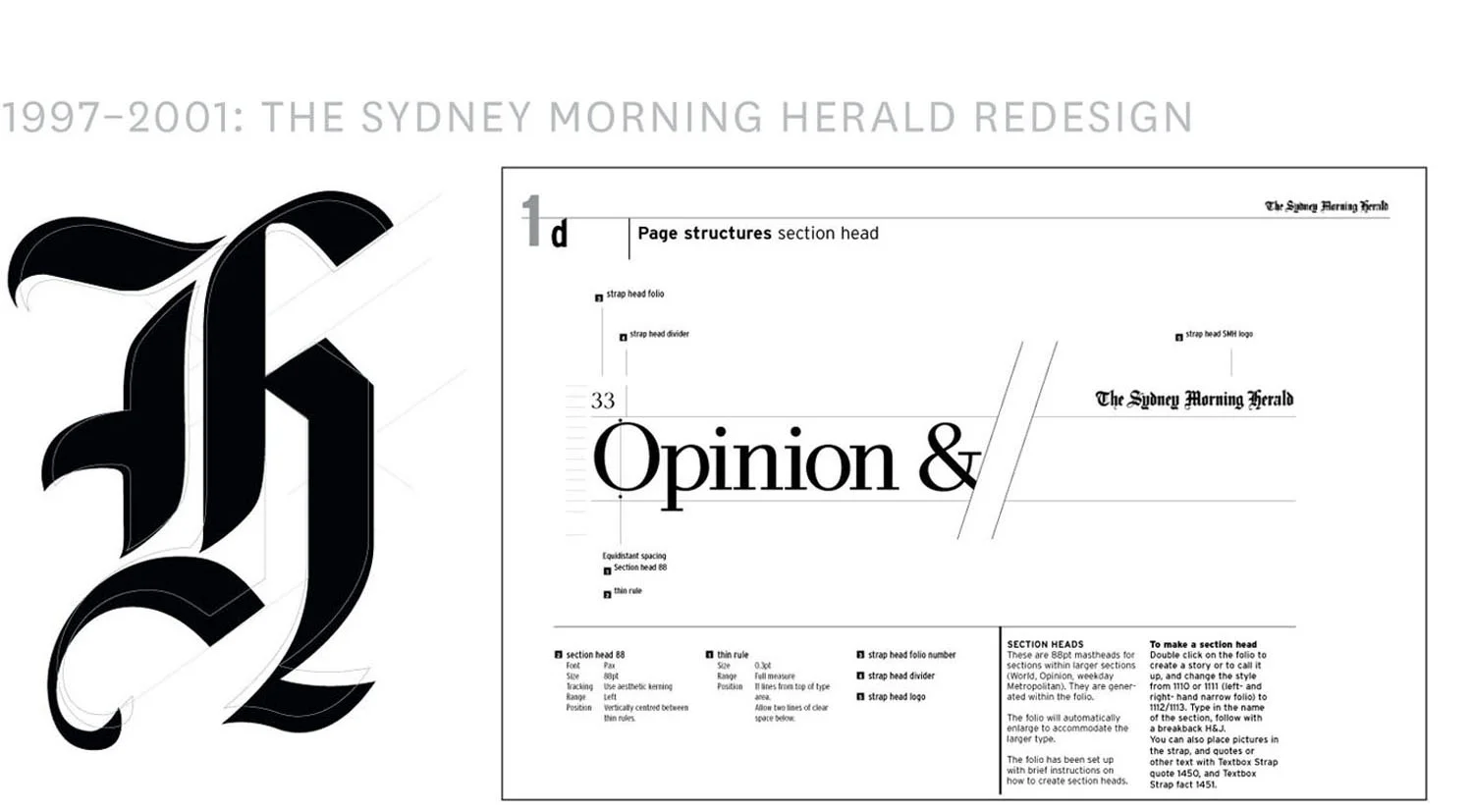 When I first arrived in 1997, de Luxe had just started a redesign of the SMH Good Weekend magazine. Greg Hywood, publisher, asked us to advise on a redesign for the SMH, including the massive weekend edition. Specifications&nbsp;for the new press at…