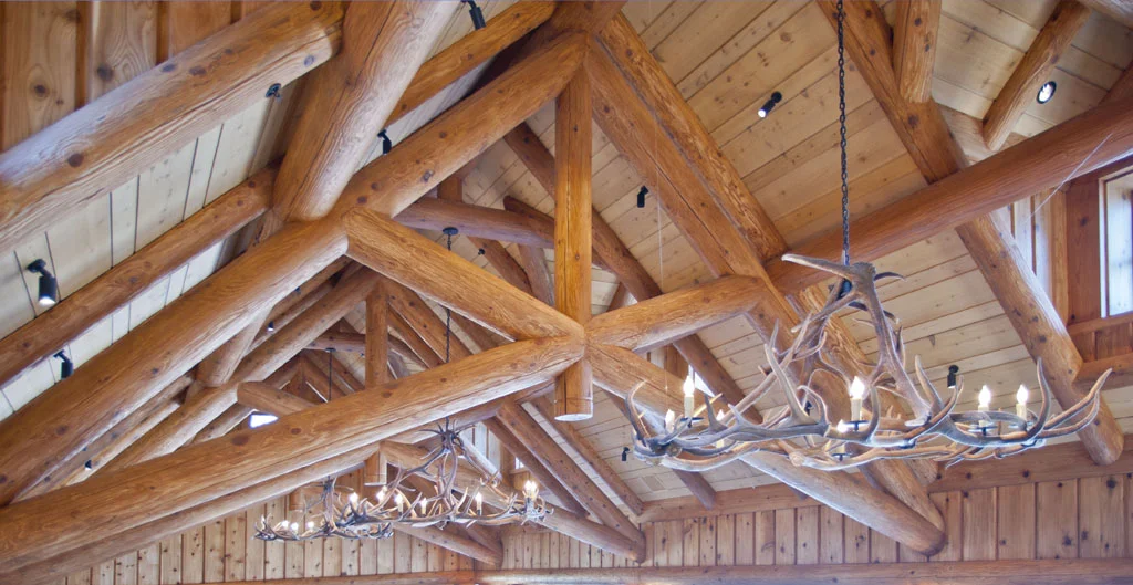 PRE-CUT LOG TRUSS + PANELING PACKAGE