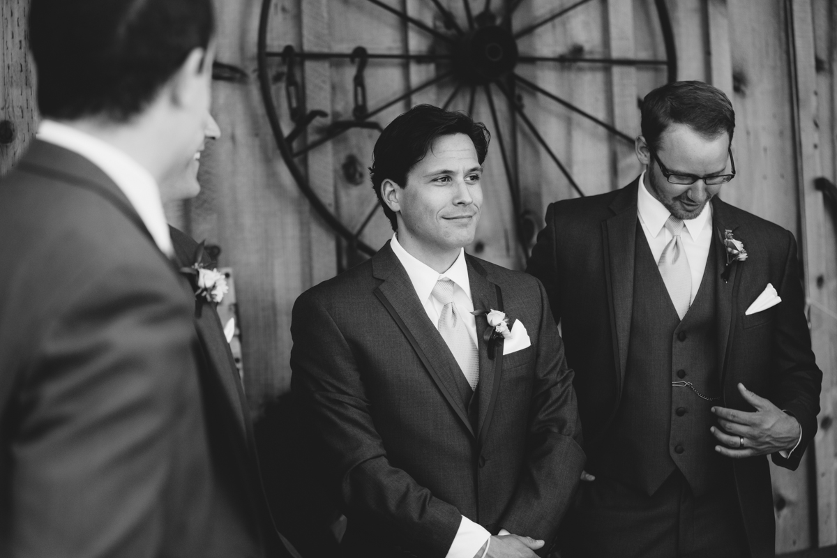 The Groomsmen King Francis Park Forest Wedding Ceremony Vancouver Island