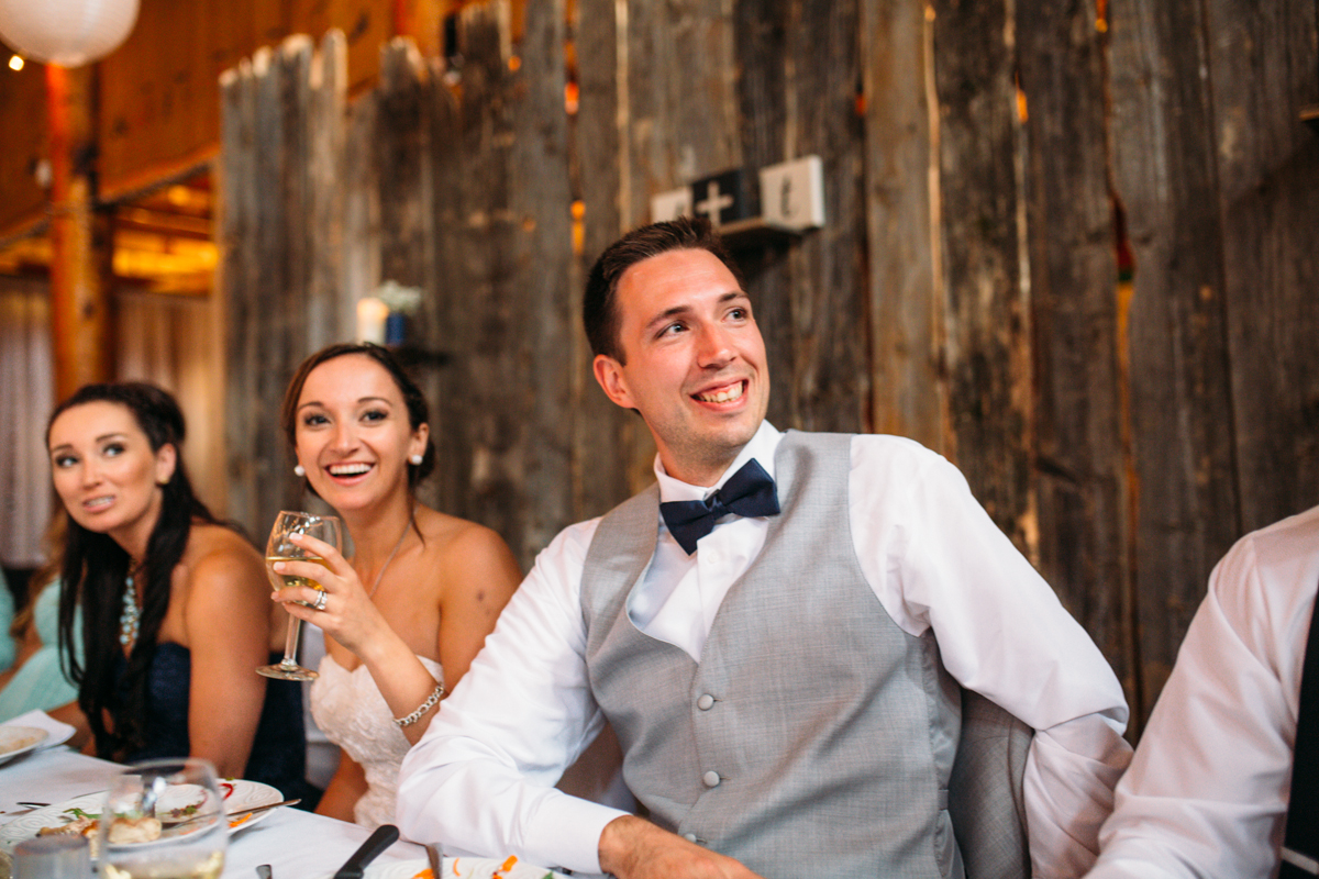 The Groom and Bride Newly wed couple wedding reception Clear Lake Manitoba