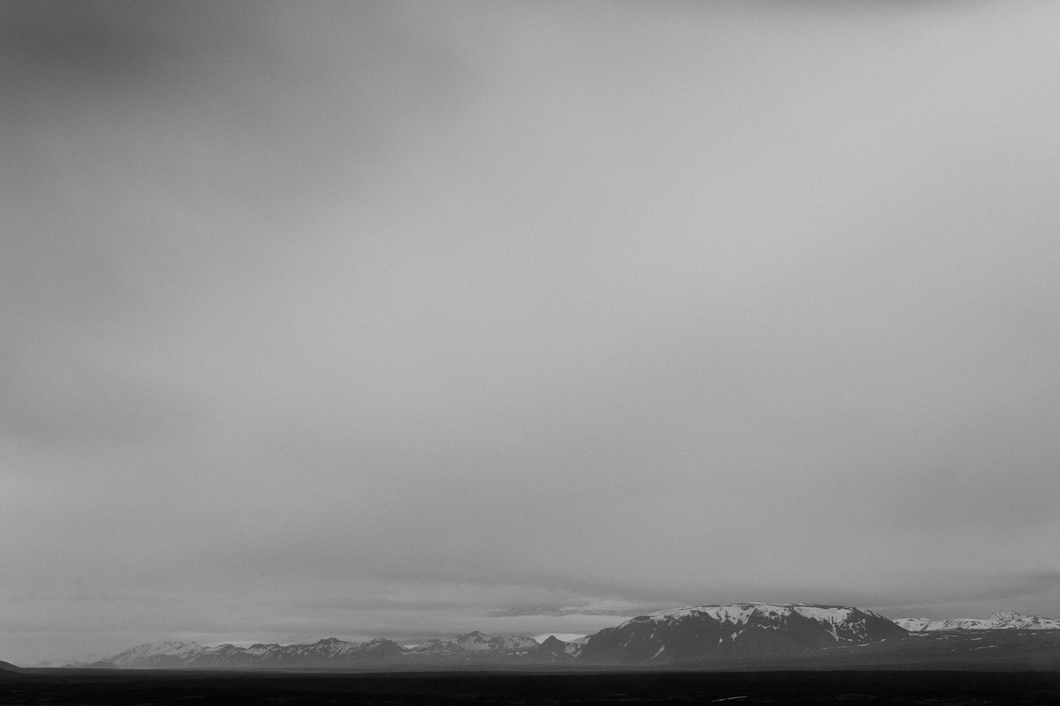 iceland mountains in fog