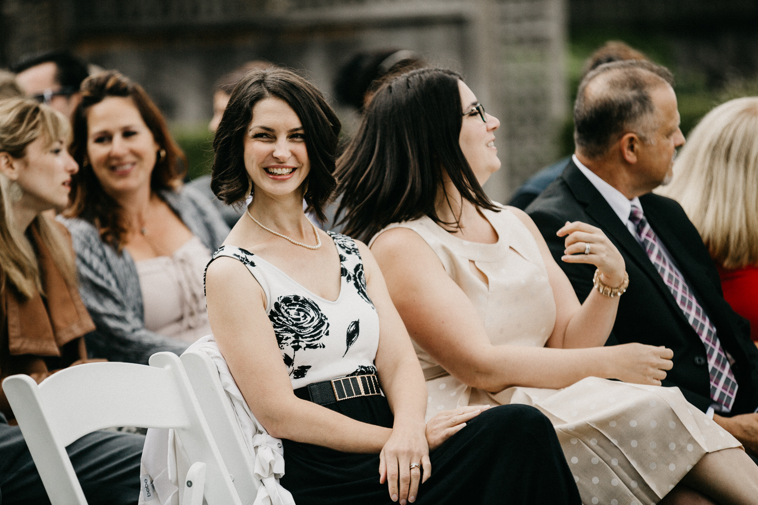 The guests at ceremony Galiano Inn Wedding