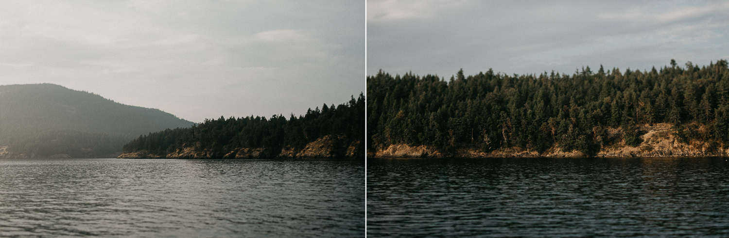 Sea side scenery Galiano Inn Wedding