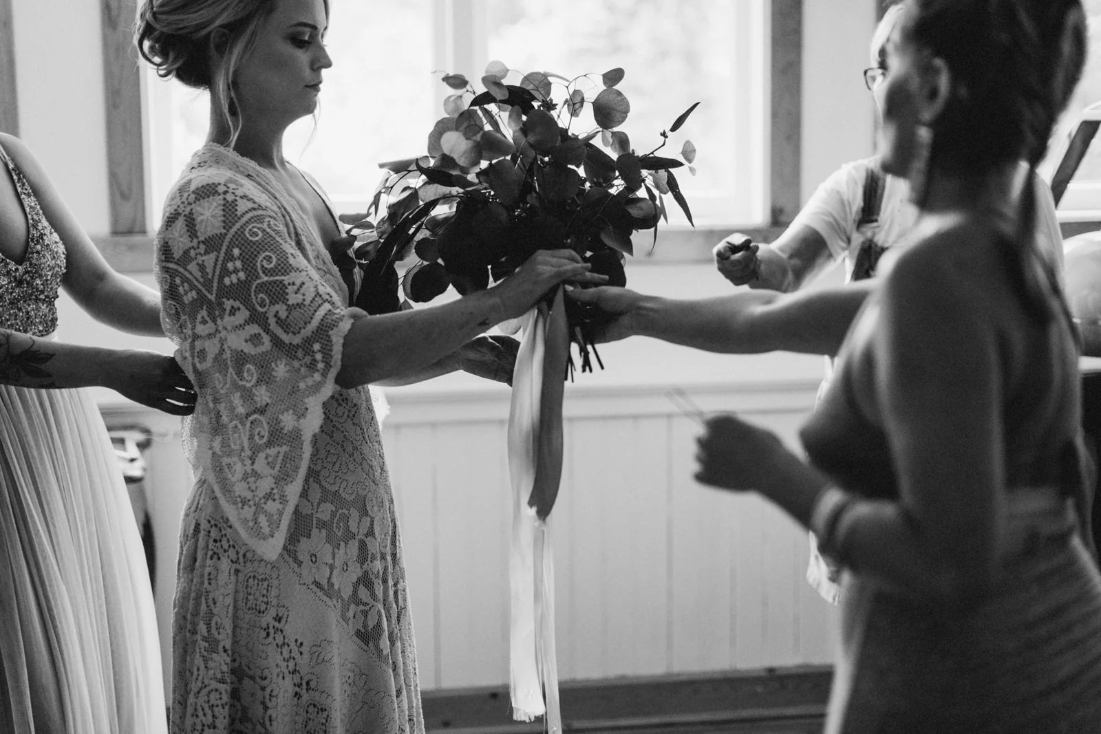 bride with bouquet victoria wedding photographer