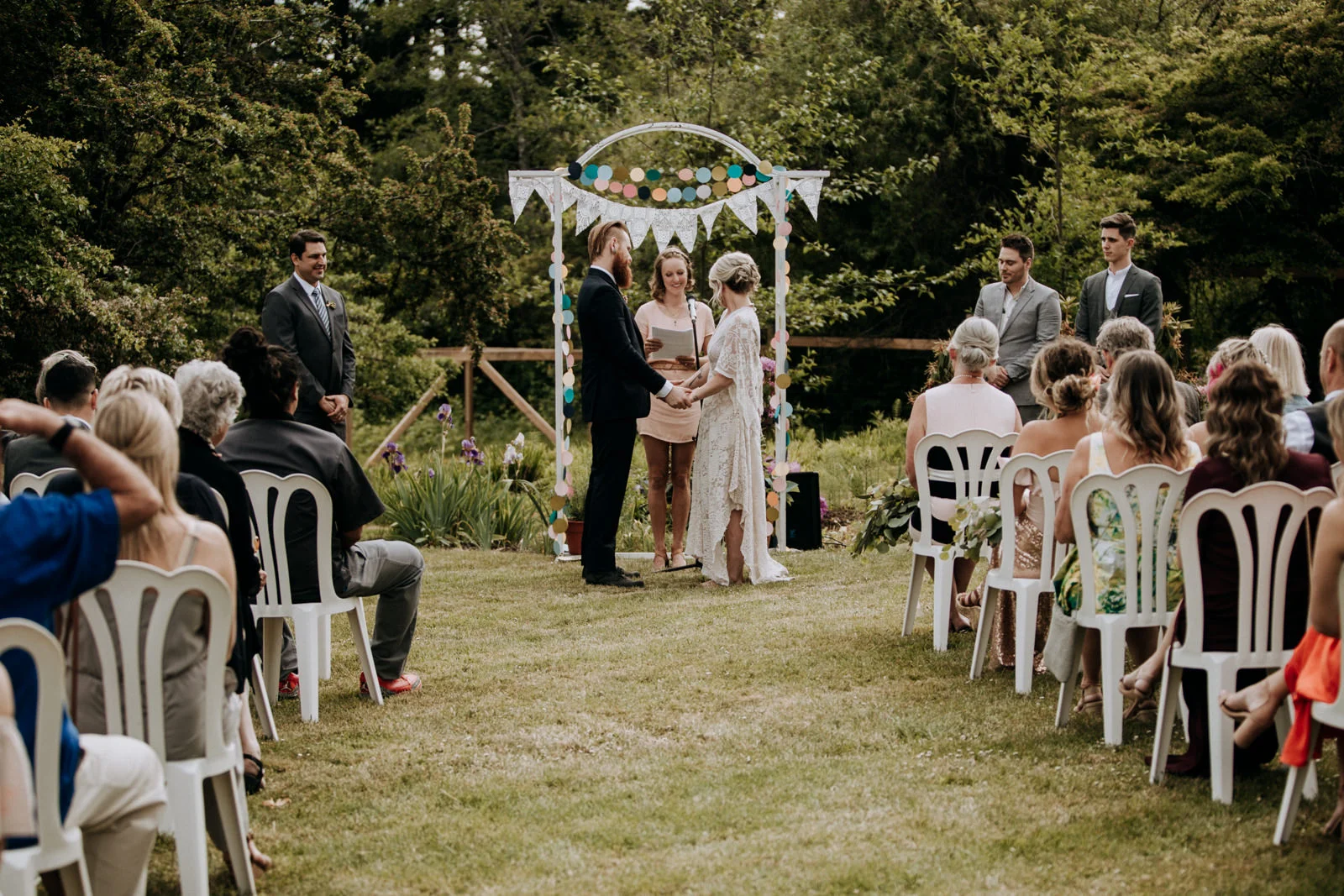 garden ceremony victoria wedding photographer