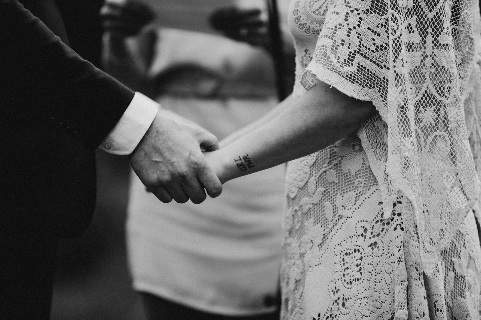 girl power tattoo on bride at victoria wedding photographer