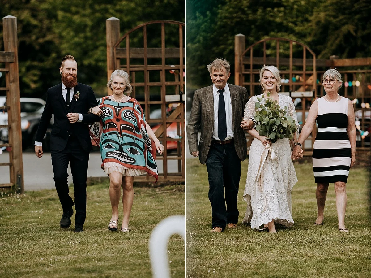 processional at garden victoria wedding photographer