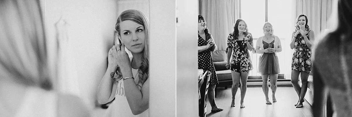 bride gets ready for wedding vancouver island wedding photographer