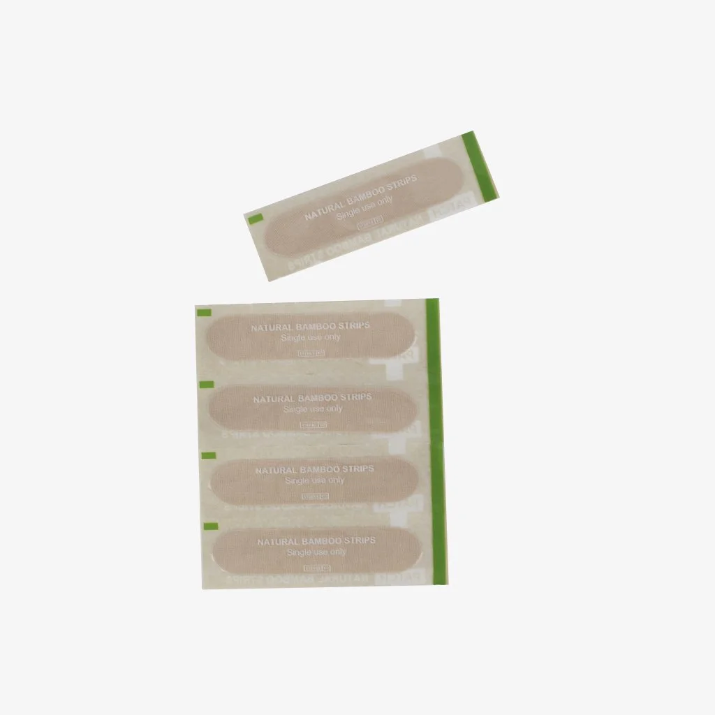 Bandaids . Shop These organic bamboo bandaids are 100% compostable (even the wrappers!).