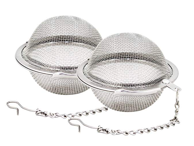 Tea Strainer. Shop Most individually wrapped tea bags come with plastic packaging. These stainless steel tea strainers work great for loose-leaf teas. You can order organic loose-leaf tea in bulk at Mountain Rose Herbs , as well as other tea accessories.