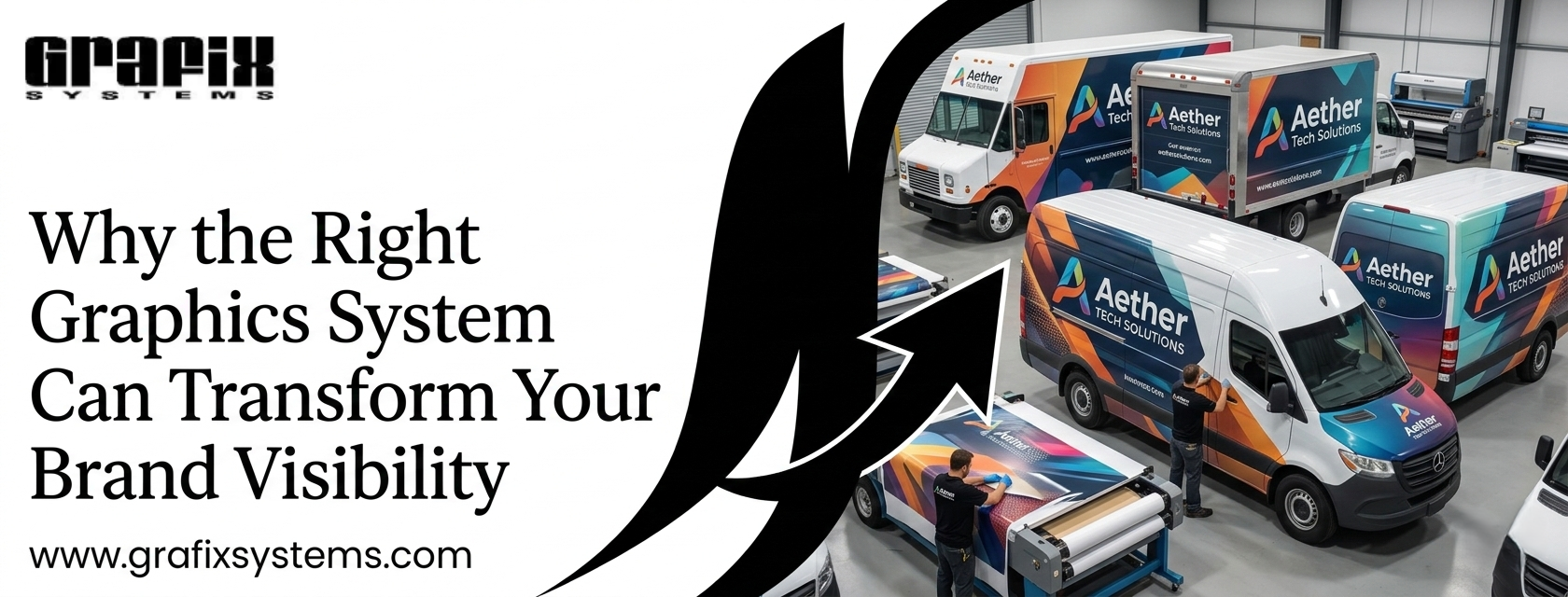      

 
   Why the Right Graphics System Can Transform Your Brand Visibility  Every business wants to be noticed, but standing out on the road takes more than just a logo on a vehicle. Well-designed vehicle graphics and signage can turn every van, t
