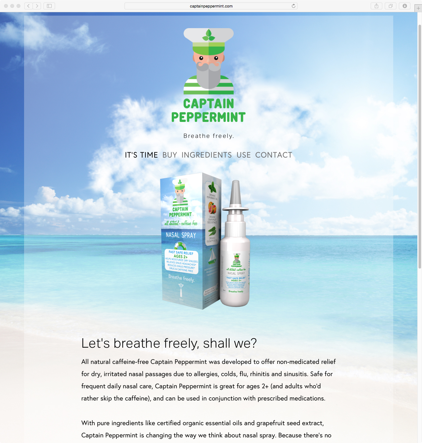 Captain Peppermint Nasal Spray