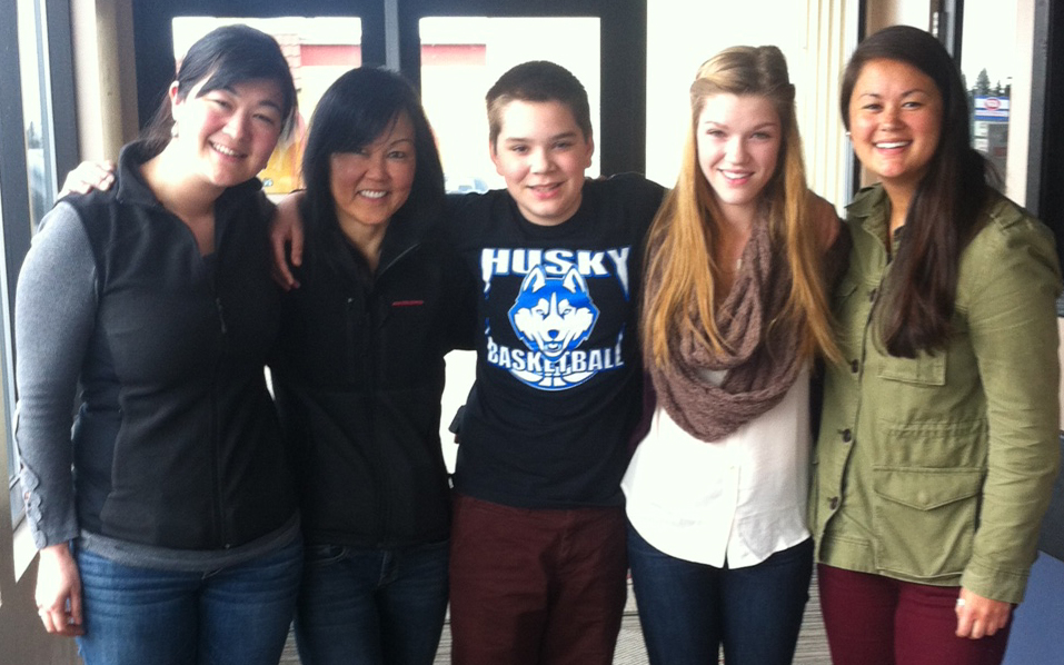 Lindsey, Donna, Desmond, Alyssa, Lauren