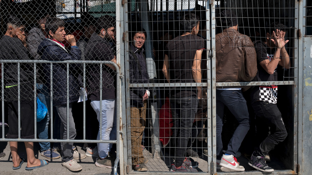 More than 7,000 asylum seekers are in Moria, a camp built for fewer than half that number. (Jodi Hilton/International Rescue Committee)