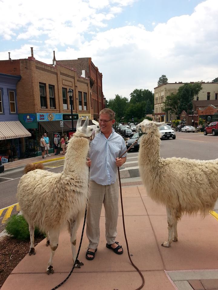 Our owner David hangin' in Manitou. Hey, where's Laura?