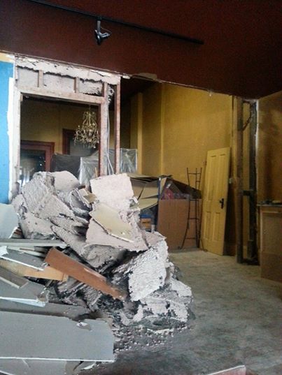 First we tore it all down. Moved walls, lifted the ceiling, gutted it. Ya know, the small stuff. :)