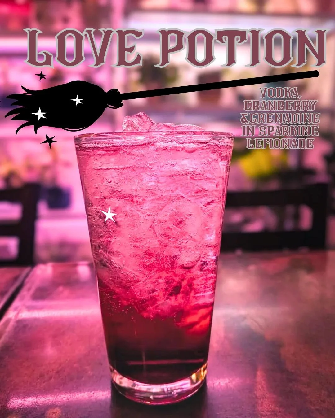 We&rsquo;ll put a spell on you with our February special, the love potion. ❤️😍🥰 

#manitou #manitousprings #coloradosprings #coloradosmallbusiness #reddogcoffee #coffee #latte #cocktail #vodkalemon