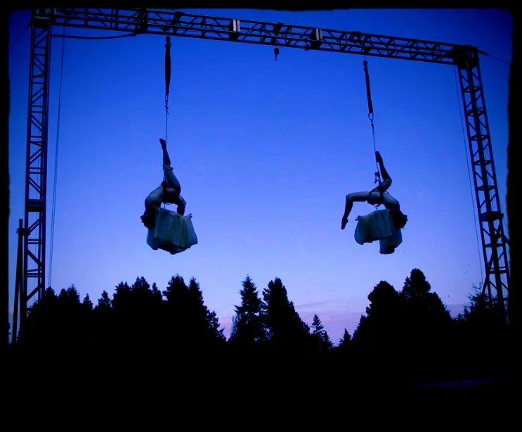 Elizabeth and Cara performing "Snowbirds"