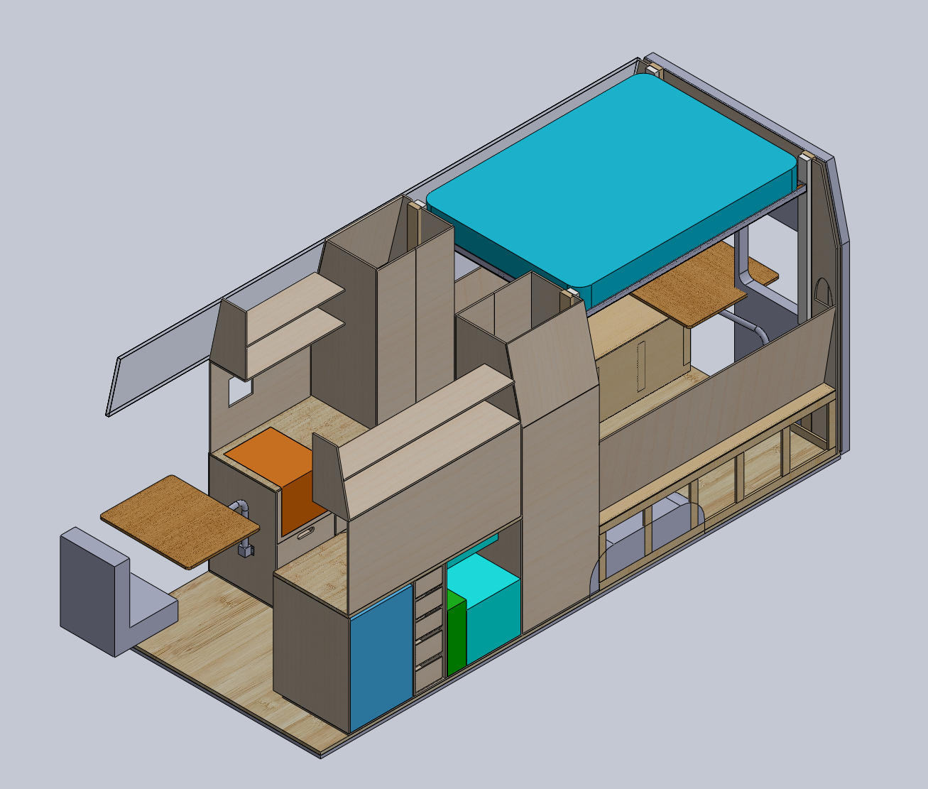 Adding the movable tables