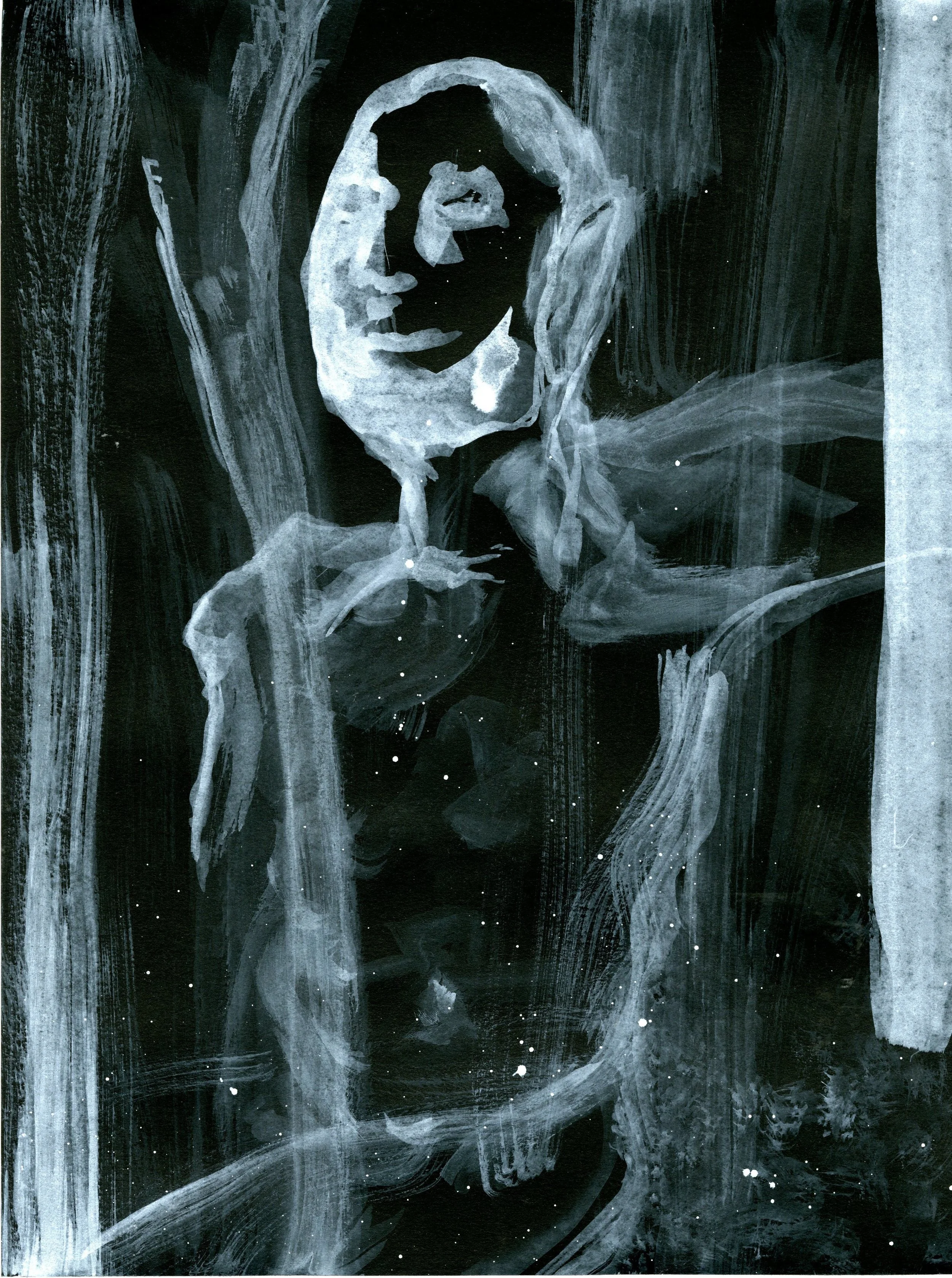 Acrylic ink on paper. 2013