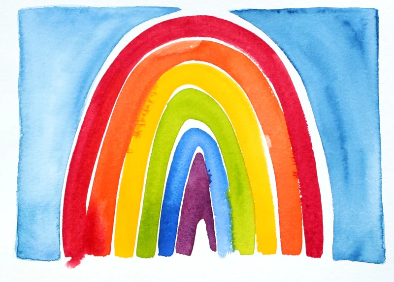 Have you heard of the "100 Days Project"? After seeing my friends make 100 days of really great art, I decided to jump on it too. I'm going to spend 100 days exploring watercolors. Since early January, I've been learning thru daily experimentation and play...It is SO FUN! This rainbow painting is part of my 100 Days Project. View the collection online or check #beachcake100 on Instagram. (What would your 100 Days Project be? Hope you're inspired!) I will continually add selected watercolors to my online shop at beachcake.etsy.com . One of my goals this year is to fill my shop with more things: one of a kind ceramic totems and ring dishes, as well as ceramic magnets, cards and books. So check back every once in a while. You might find the perfect thing! 