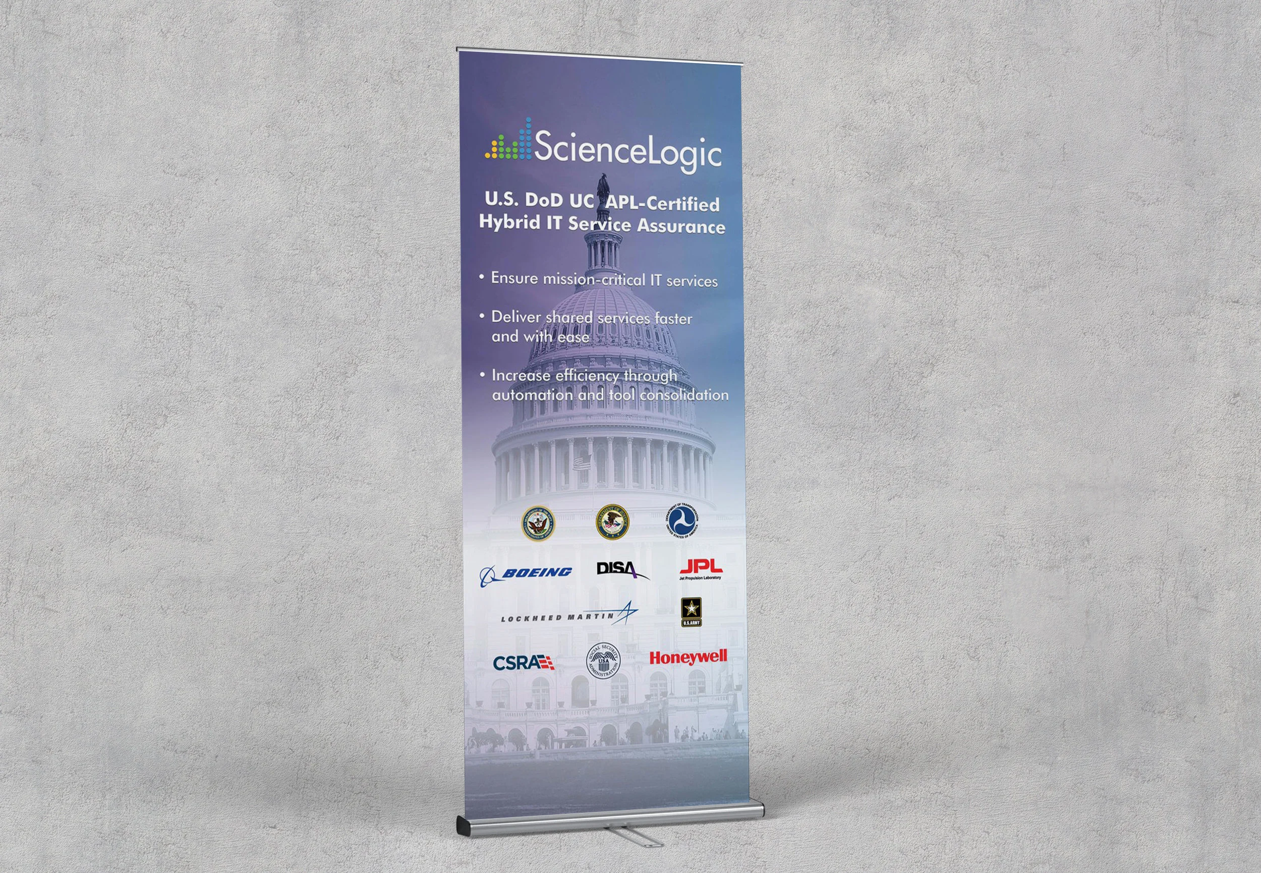 ScienceLogic Federal Display Banner