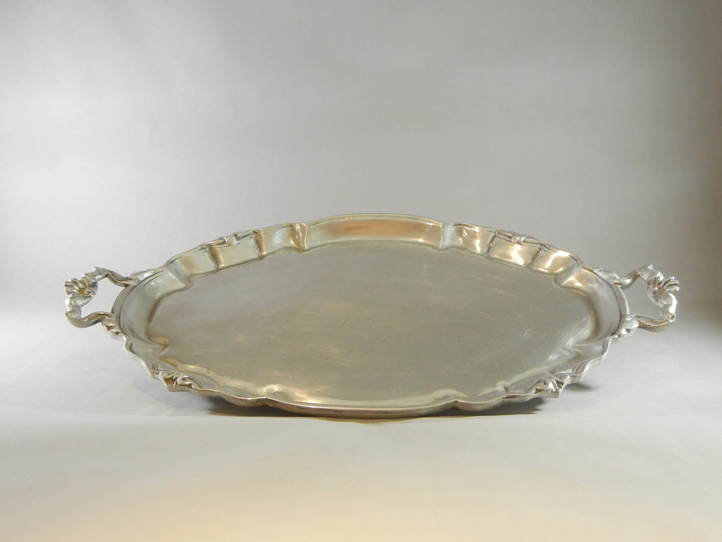 Cast Aluminum Oval Tray with Handles.JPG