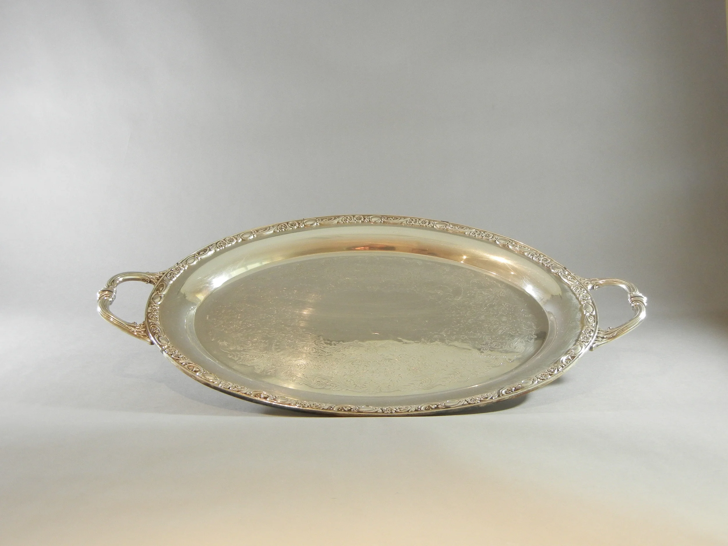 Silverplated Oval Tray with Handles.JPG