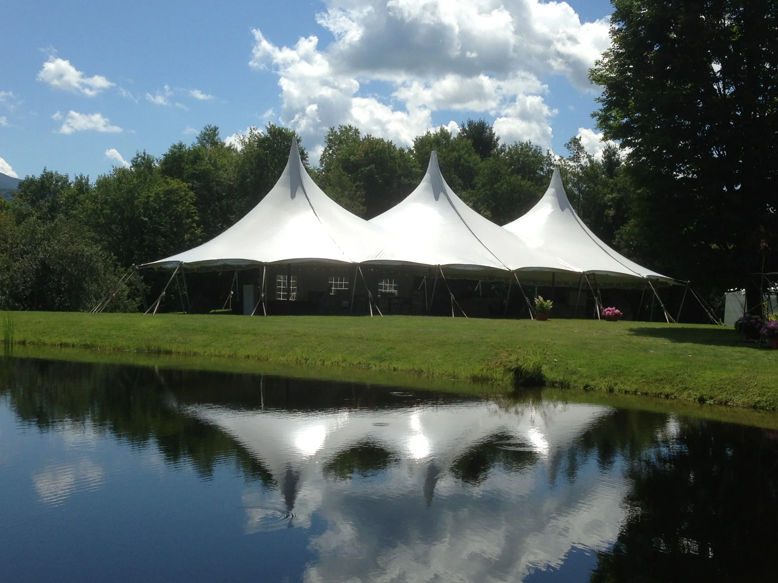 High Peak Module Tent Rentals Cathedral ceilings, modern design, no