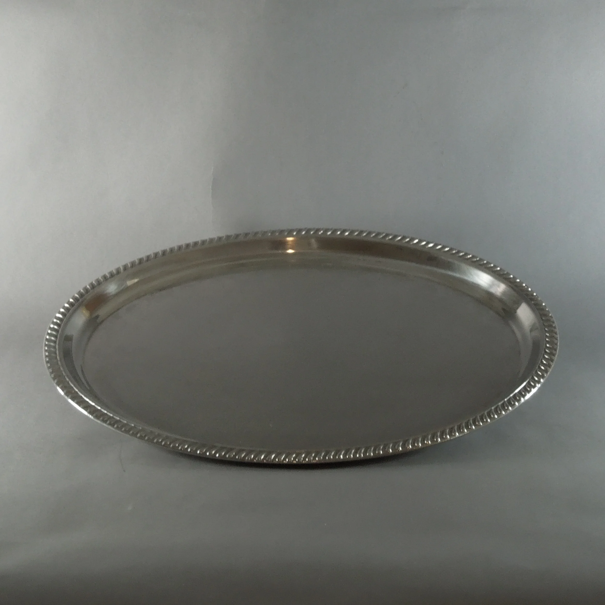 Silver Plated Oval Tray (22'')