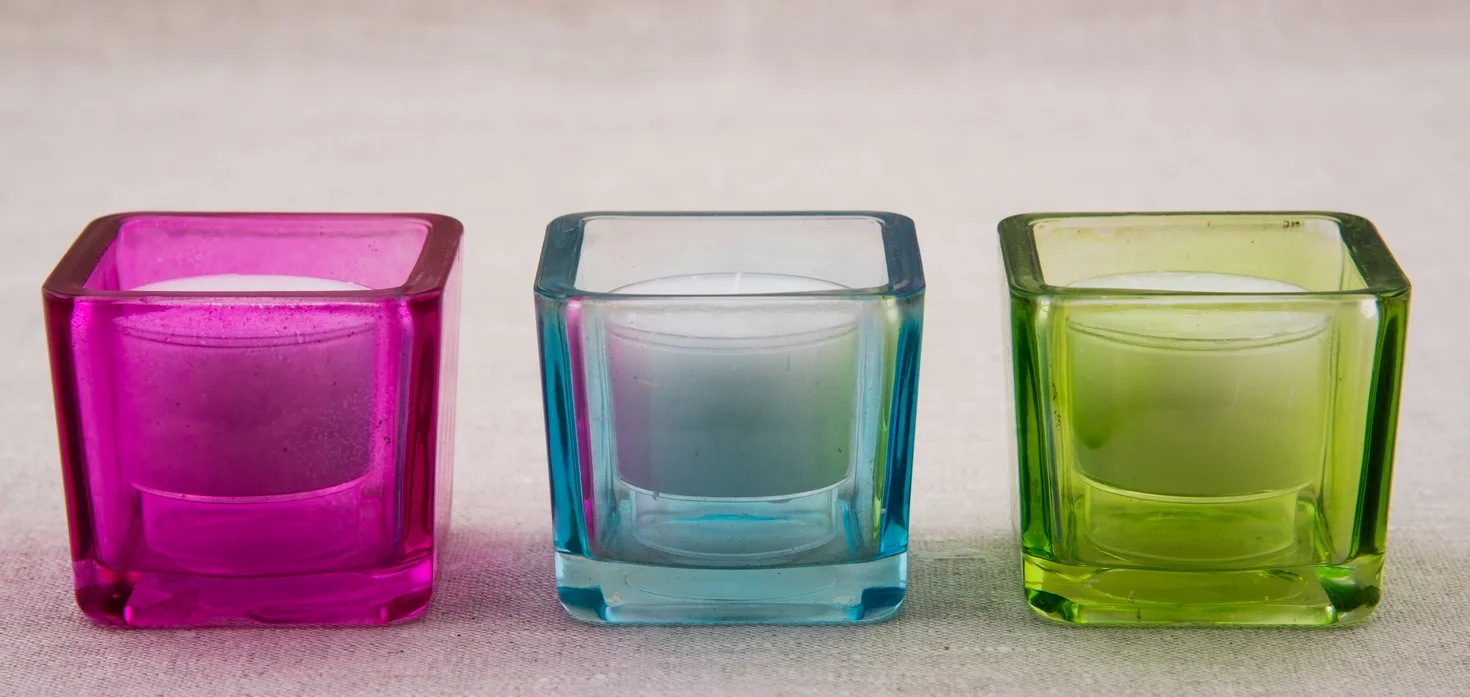 Square Colored Votive