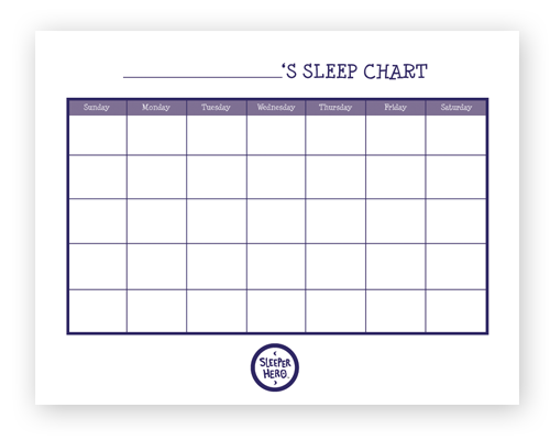 Sleep In My Own Bed Reward Chart