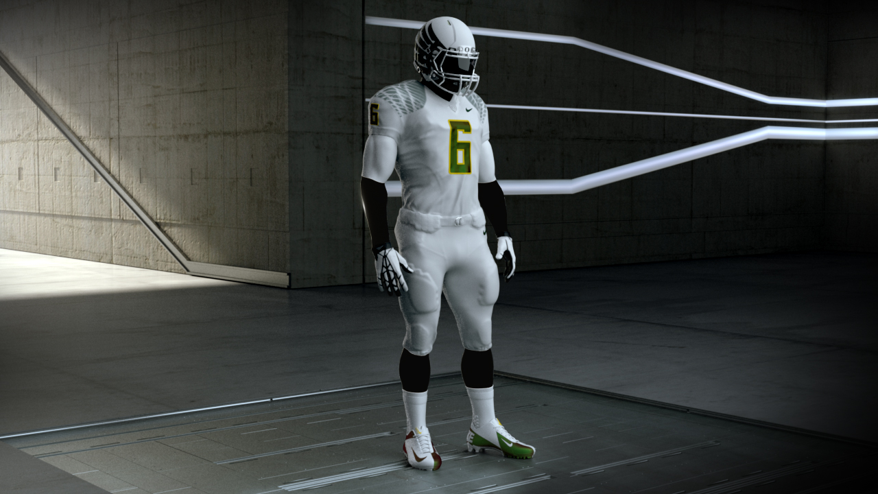 Nike Football Pro Combat System Oregon Ducks Uniforms