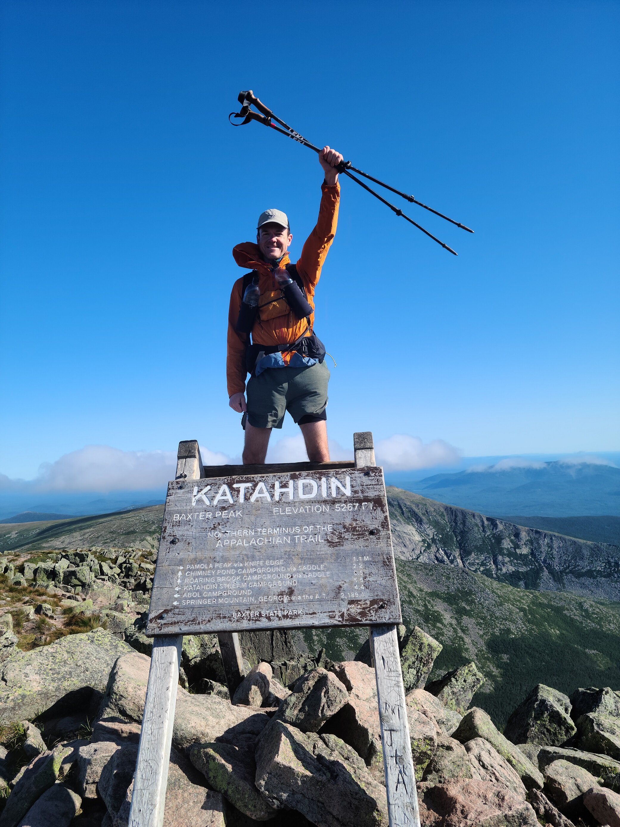 Baxter Peak on Mount Katahdin, 2021
