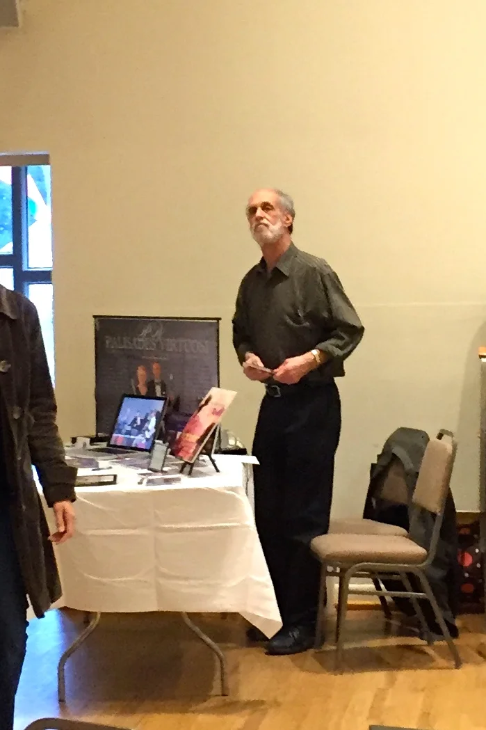 long time volunteer Stuart Heller at our promo table