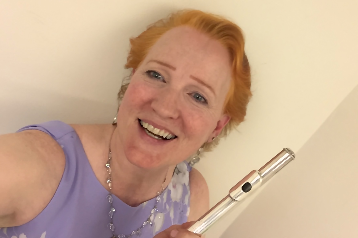 selfie backstage at intermission - Margaret was so delighted with the Schocker!