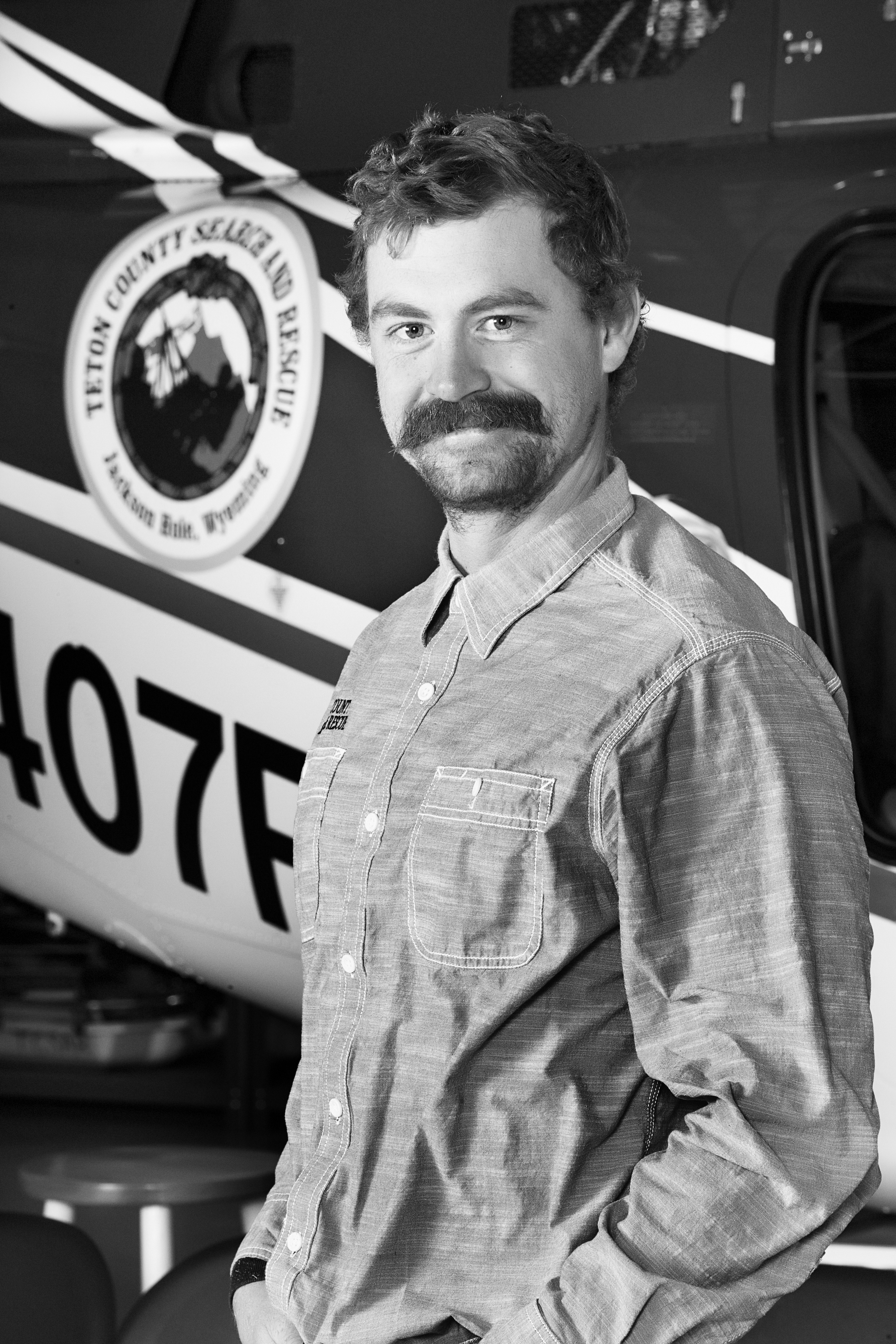 Chase at the TCSAR Hangar. 
