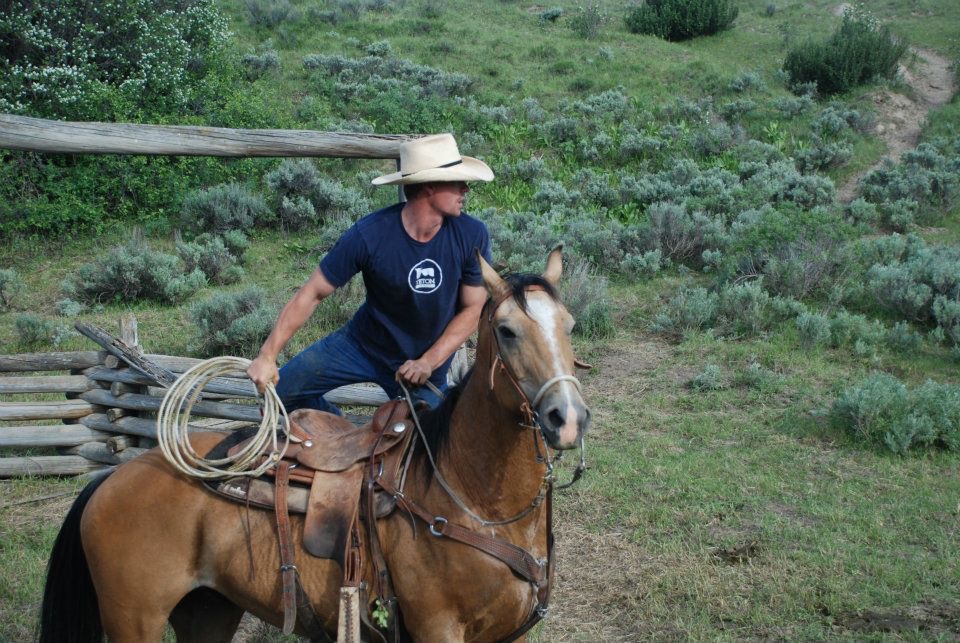 At work on the ranch.