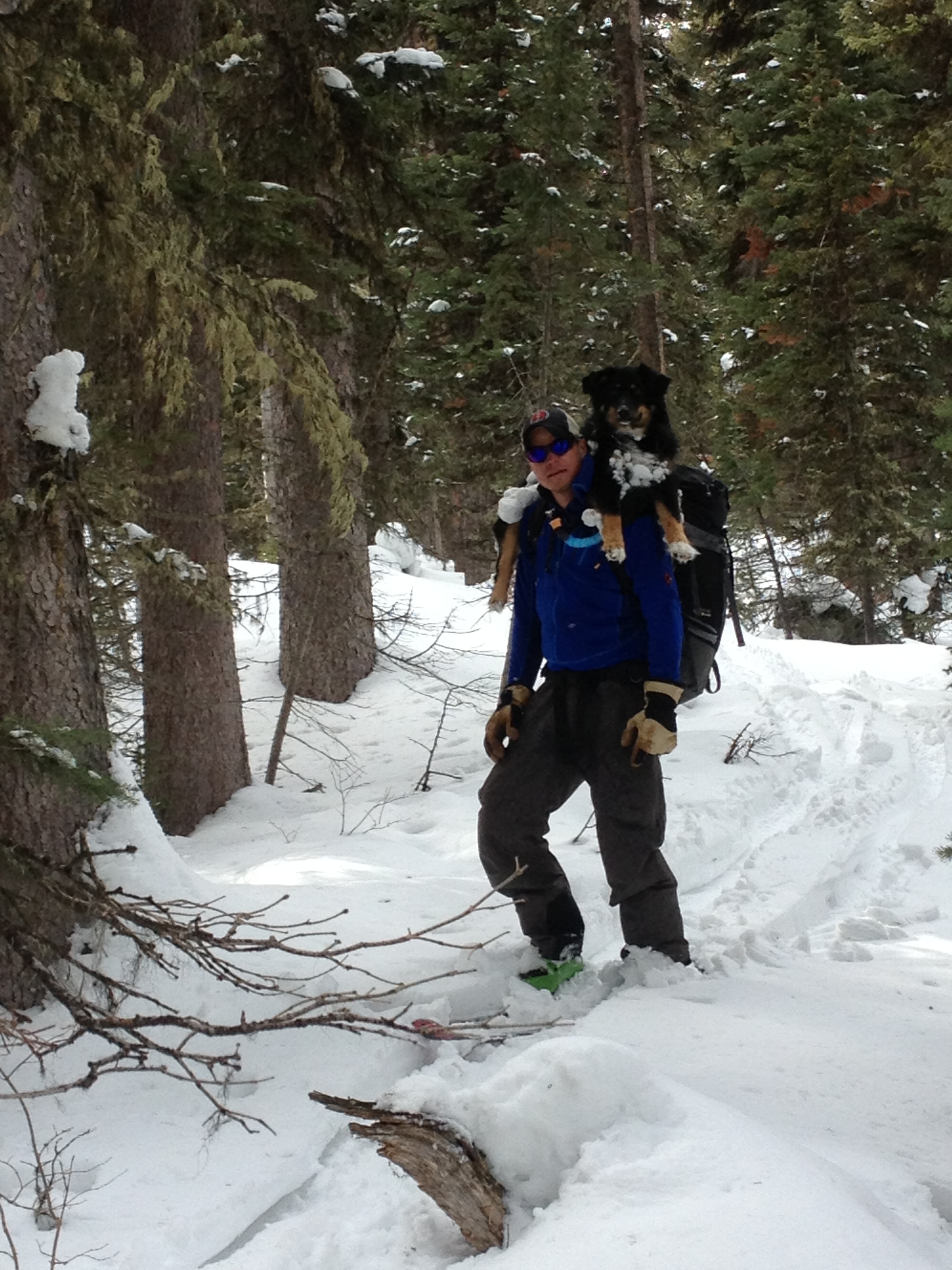 Anthony in the backcountry.
