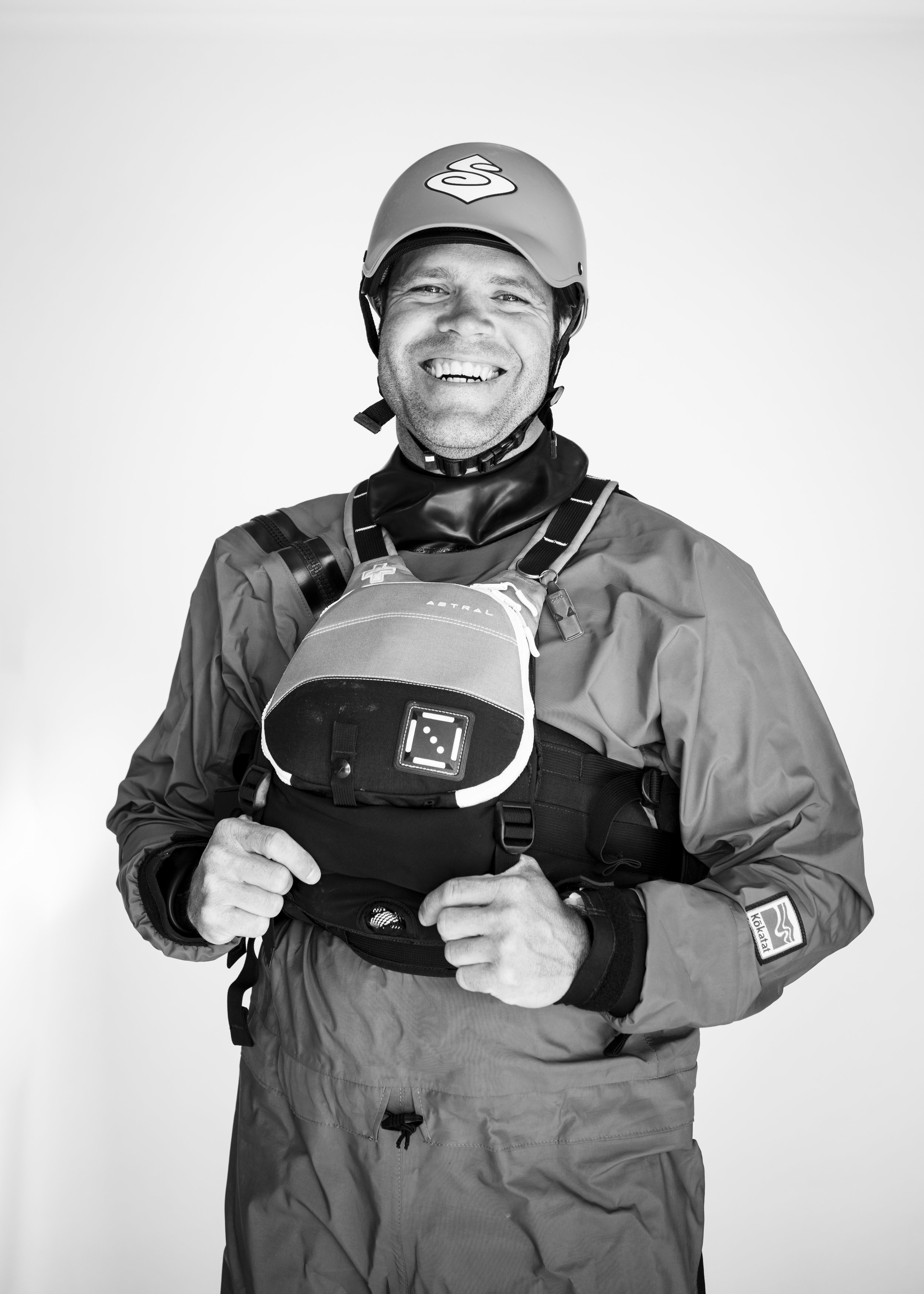KC in his swiftwater gear at the SAR Hangar.